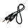 Kabel Jack3,5st.-Jack3,5st. łezka 0,5m --