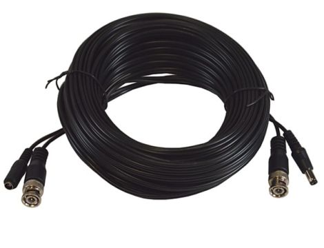 Kabel BNC(wtyk-wtyk)+DC 2,1/5,5(wtyk-gniazdo) 20m - 2