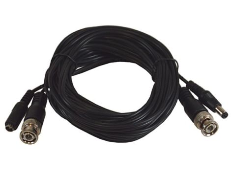 Kabel BNC(wtyk-wtyk)+DC 2,1/5,5(wtyk-gniazdo  5,0m - 2