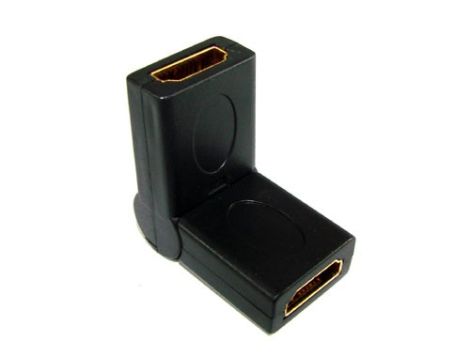 Adapter HDMI gn./gn. HDMI kątowy 90 stopni - 2