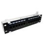 Patch panel 12-port UTP6 1U 10" złącza krone naści - 2