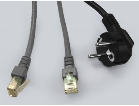 Listwa zasilająca 1,5U 19" 6 gniazd +2*RJ45 - 3