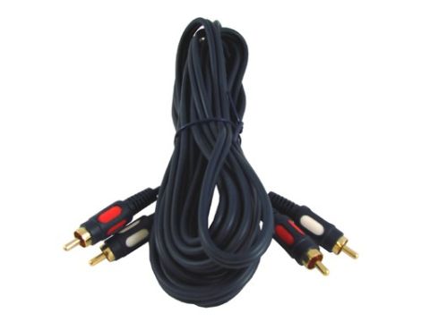 Kabel 2*RCA HQ łezka  5,0m