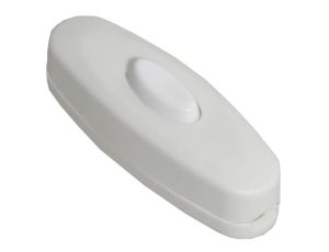 Przełącznik przelotowy biały 2,5A/250V do montażu