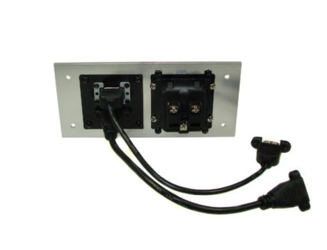 Media port Cova  1*230V 1*HDMI 1*USB srebrny - 2
