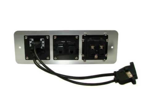 Media port Cova  1*230V 1*RJ45 1*RJ11 1*USB 1*HDMI - 2