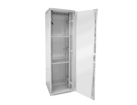 Szafa 19" stojąca 42U 600x1000 BETA RAL7035 szkło- - 2