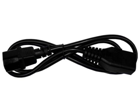 Kabel zasilający C14 - C19  0,5m czarny - 2