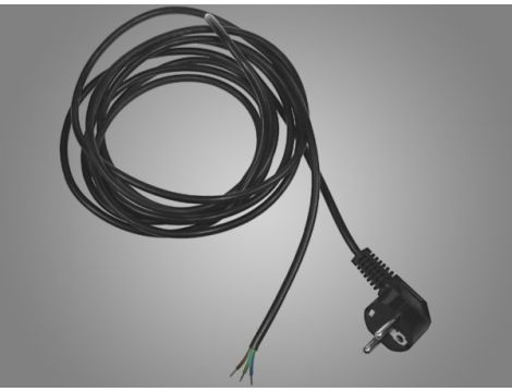 Kabel zasilający montażowy z wtykiem kątowym 5m cz - 2