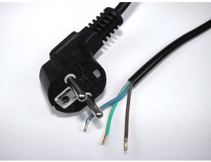 Kabel zasilający montażowy z wtykiem kątowym 3,0m
