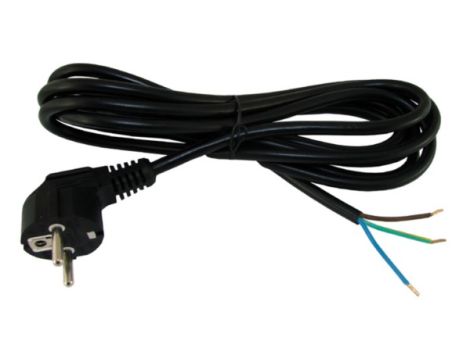 Kabel zasilający montażowy z wtykiem kątowym 3,0m - 2