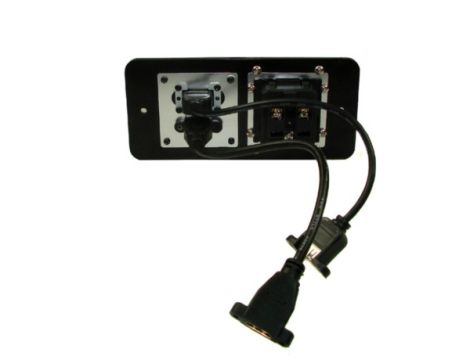 Media port Cova  1*230V 1*HDMI 1*USB czarny - 2