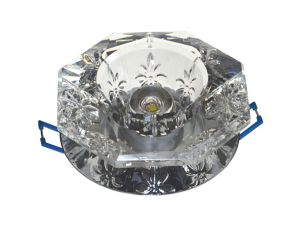 Downlight LED kryształ  9 1*3W biały zimny