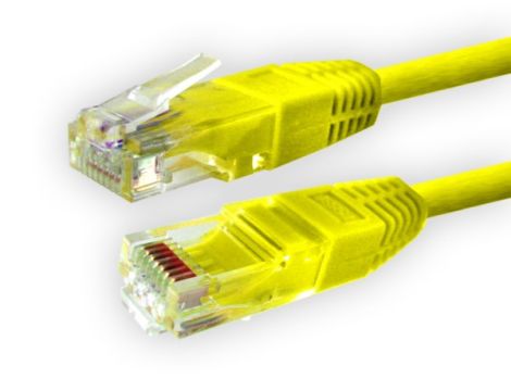 Kabel patchcord UTP6  5,0m żółty -