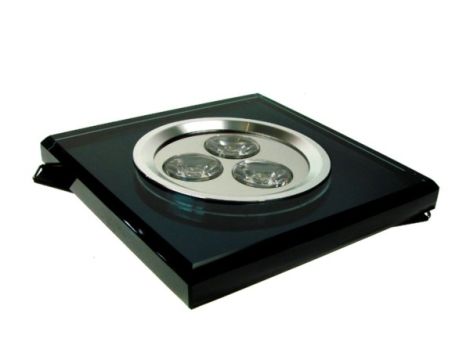 Downlight LED Power ORIGO grafit 3*1W biały zimny.