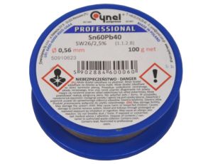 Cyna 0,56/100g Sn60Pb40 z topnikiem Cynel