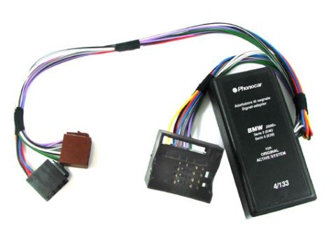 Adapter Iso>Mini Iso (ampli+subw) BMW E36,E39 00>