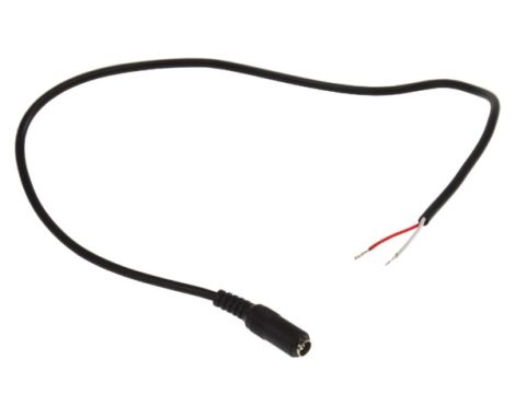 Gniazdo DC 2,1/5,5 na kablu 45cm