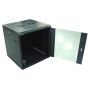 Szafa 19" wisząca ZETA 12U 600x600 RAL9004 szkło - 3