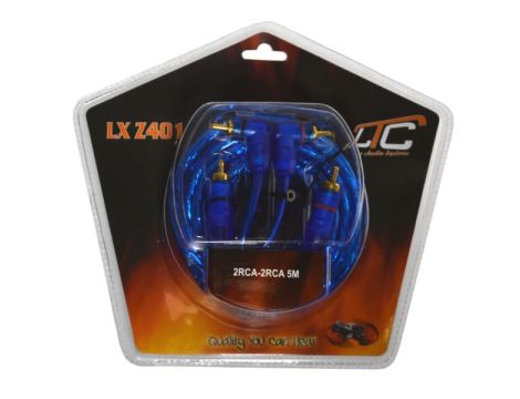 Kabel 2*RCA 5m  z żyłą sterującą kątowo - prosty - 2