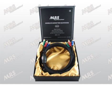 Kabel 3RCA 1,5m MRS-103 OCC HiFi 13mm z fitrem- - 2