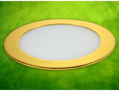 Panel led okragły Round 18W 230V złoty  DW