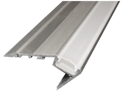 Profil LED schodowy A 1,2m srebrny klosz frosted