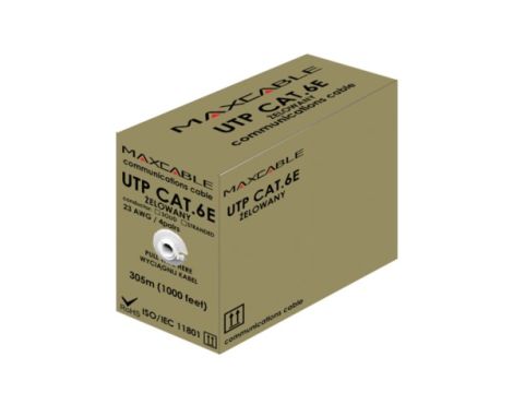 Przewód UTP6 drut Cu  +żel  305m  MAXCABLE - 2