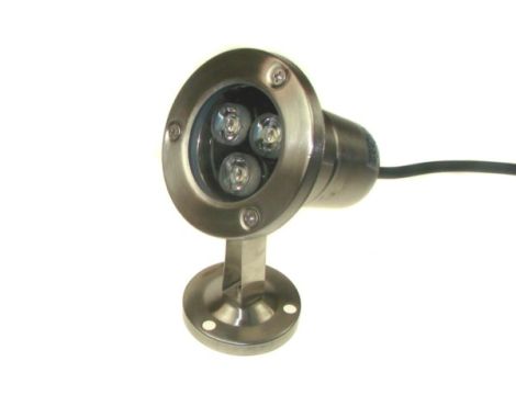 Reflektor led TERTA 3*1W 12V czerwony IP68