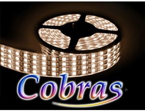 Taśma LED COBRAS 3528 biała ciepła 4,8m/2160 24V