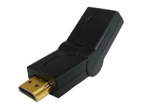 Adapter HDMI gn./wt. HDMI kątowy