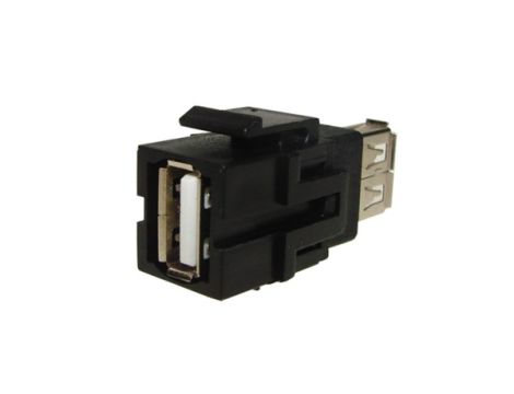 Adapter Keystone USB 2.0 A-A czarny - 2