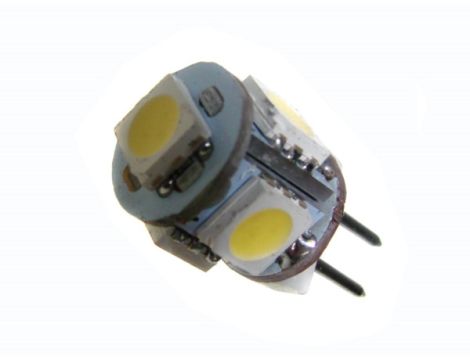 Żarówka G4  5LED SMD5050 0,8W 12V CW