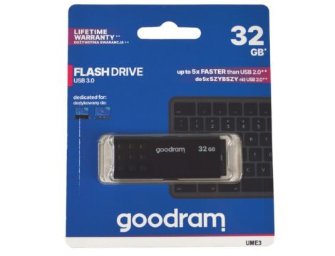 Pendrive 32GB USB3.0 GOODRAM czarny