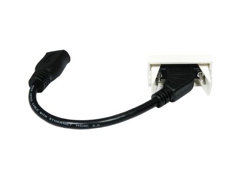 Adapter Mosaic 22.5x45 Gniazdo HDMI v1,4 3D na kab - 2