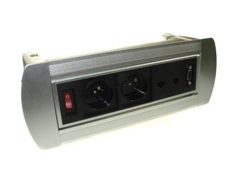 Media port Latis  2*230V  1*RJ45 1*RJ11 1*VGA