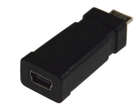 Adapter USB mini gniazdo -wtyk micro USB