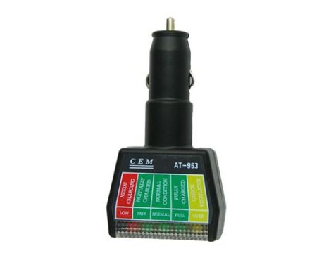 Wskaźnik napięcia akumulatora CEM AT-953
