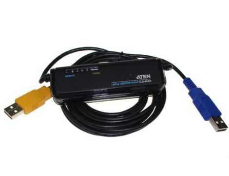 Przełącznik KVM Laptop USB-USB 2 komputery (Dual P - 2