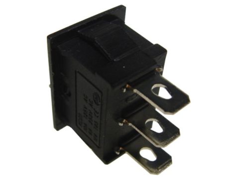 Przełącznik kołyskowy czarny 230V/6A 3pin - 2