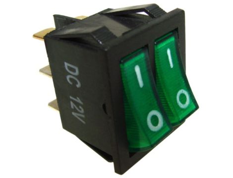 Przełącznik IXL2101 1B 12V/20A zielony