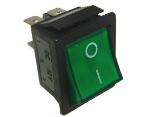 Przełącznik IXL201 1B 12V/20A zielony