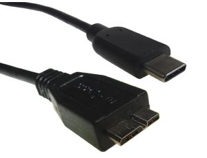Kabel USB 3.1 wtyk Type-C - wtyk micro USB 3.0 1,0