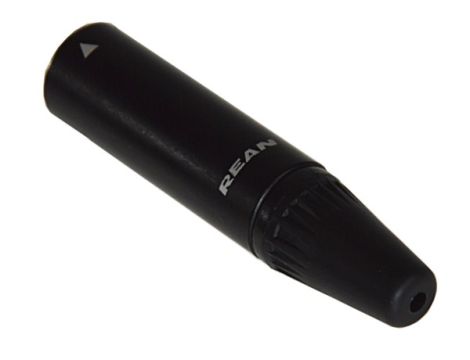 Wtyk mini XLR czarny metal Rean - 2