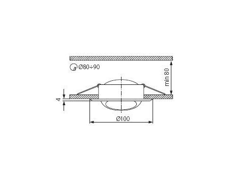 Oprawa sufitowa ARGUS CT-2117-C/M chrom mat  * - 2