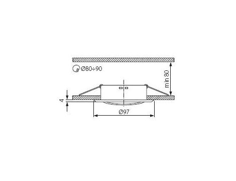 Oprawa sufitowa ARGUS CT-2115-C/M chrom mat  * - 2