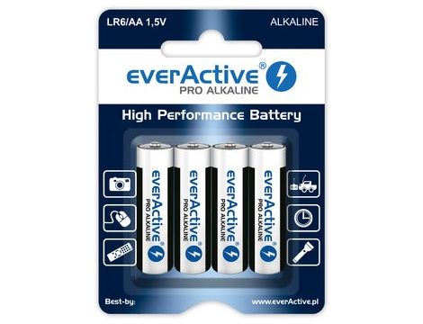 Bateria LR6 AA alkaliczna PRO everActive 4szt./bli