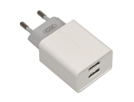 Ładowarka sieciowa USB x2 2.4A L65 biała