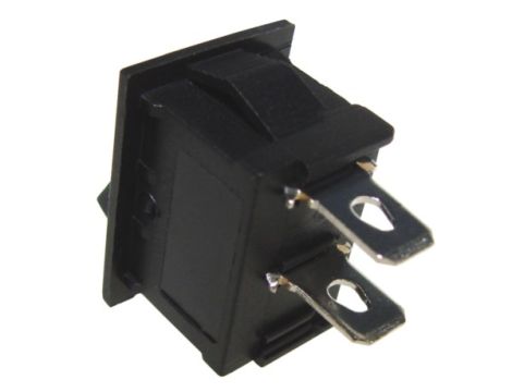 Przełącznik kołyskowy czarny 230V/6A 2pin - 2