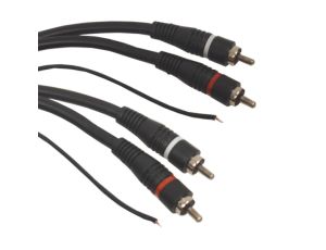 Kabel 2*RCA 5m  z żyłą sterującą